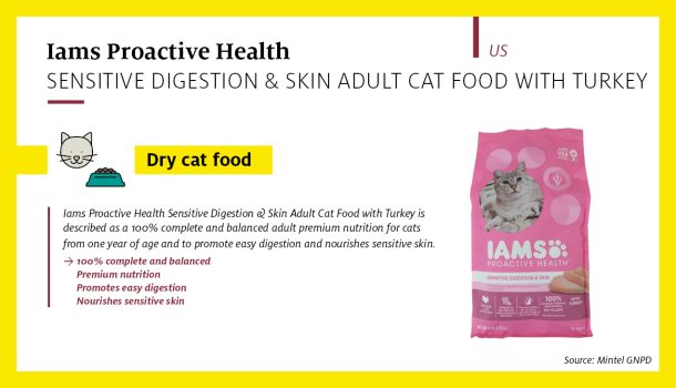 Iams Proactive Health Sensitive Digestion & Skin Adult Cat Food with Turkey (US)