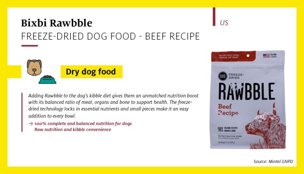 Bixbi Rawbble Beef Recipe Freeze-Dried Dog Food (US)